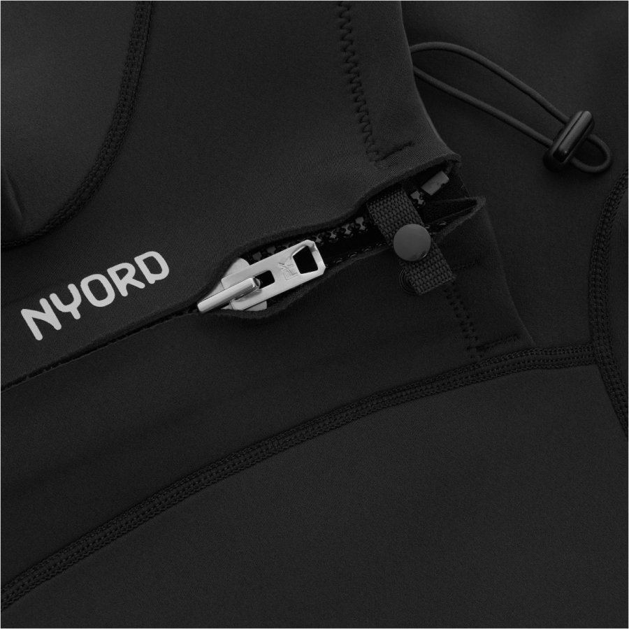 Mens Solu Yulex 3/2mm Chest Zip FL Wetsuit - Black