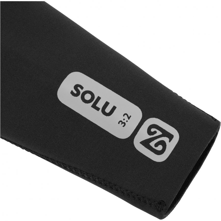 Womens Solu Yulex 3/2mm Chest Zip Wetsuit - Black