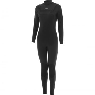 Womens Solu Yulex 3/2mm Chest Zip Fl Wetsuit - Black
